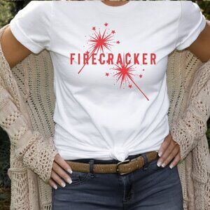 Firecracker Graphics Shirt, USA Independence Day T-shirt